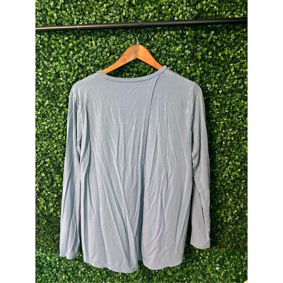 Summersalt Blue Long Sleeve Cross Back Size Medium - Picture 3 of 4